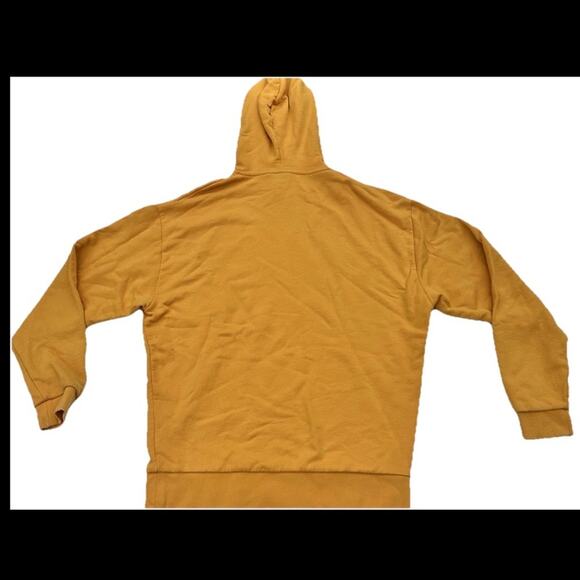 ASOS Mens Hooded Sweatshirt In Mustard Yellow Size XXS Hoodie Teen Basic Skater - Picture 2 of 7
